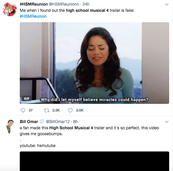 A fan about the news of the trailer being fake
