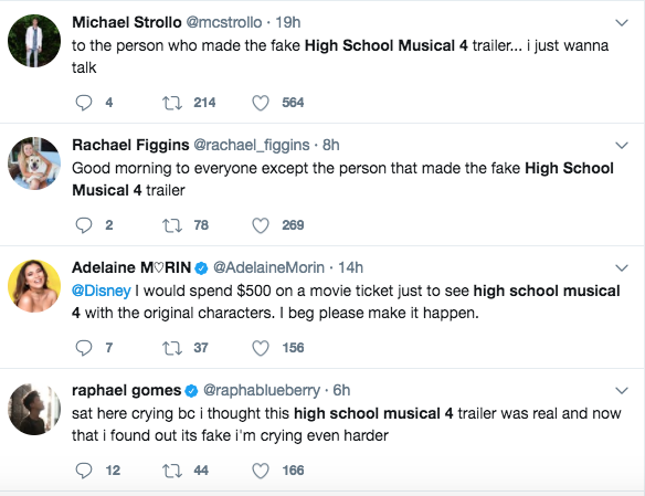 A fan about the news of the trailer