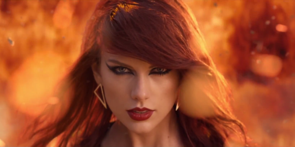 A still from the music video Bad Blood