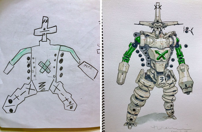 One of the anime designs