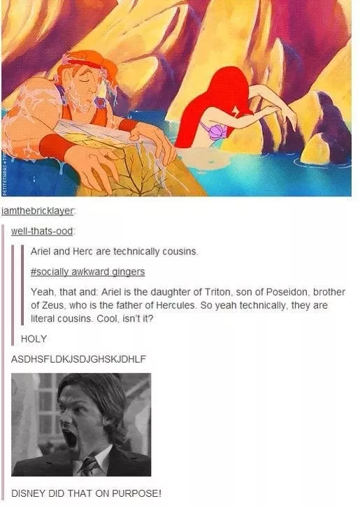 Hercules And Ariel Might Actually Be Cousins