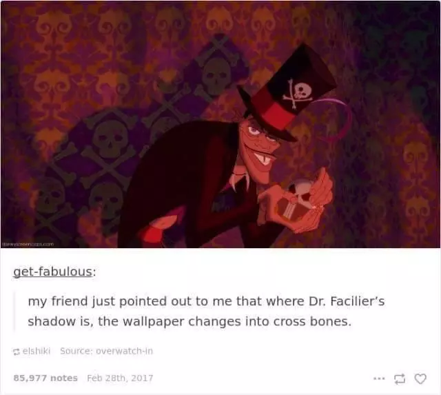 The Wallpaper Changes When Dr. Facilier Casts His Shadow