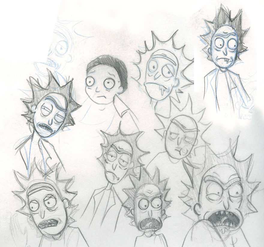 Rick and Morty Portraits