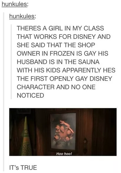 There Was A Openly Gay Character In Frozen And Nobody Even Noticed