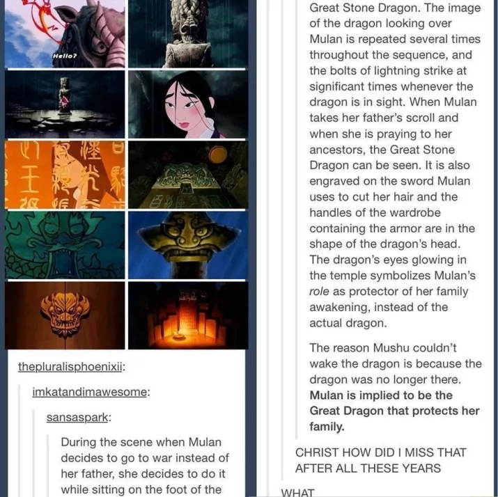 Mulan Is The Great Dragon! Who Knew