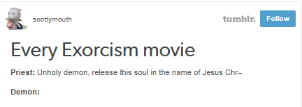 All demons in exorcisms movies