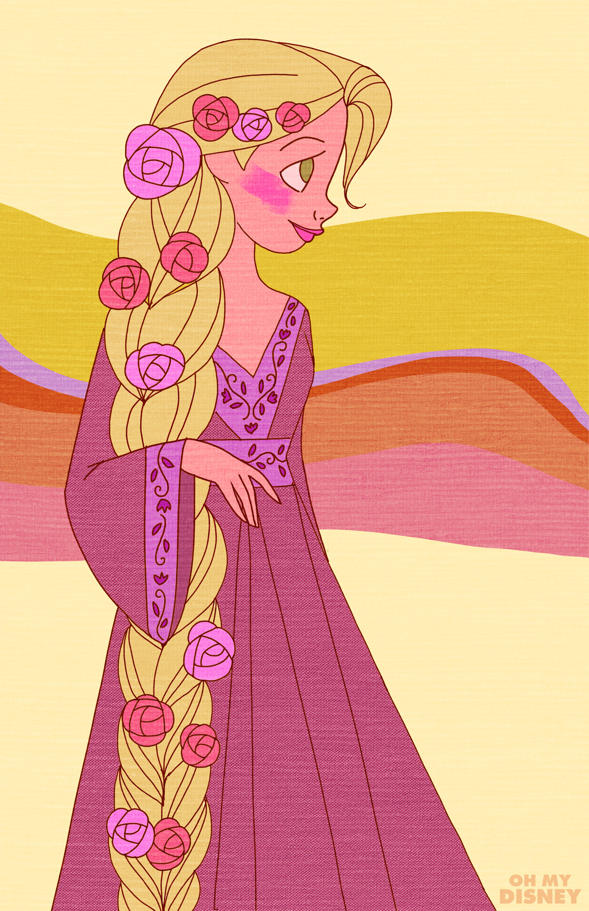 Retro-Inspired Rapunzel
