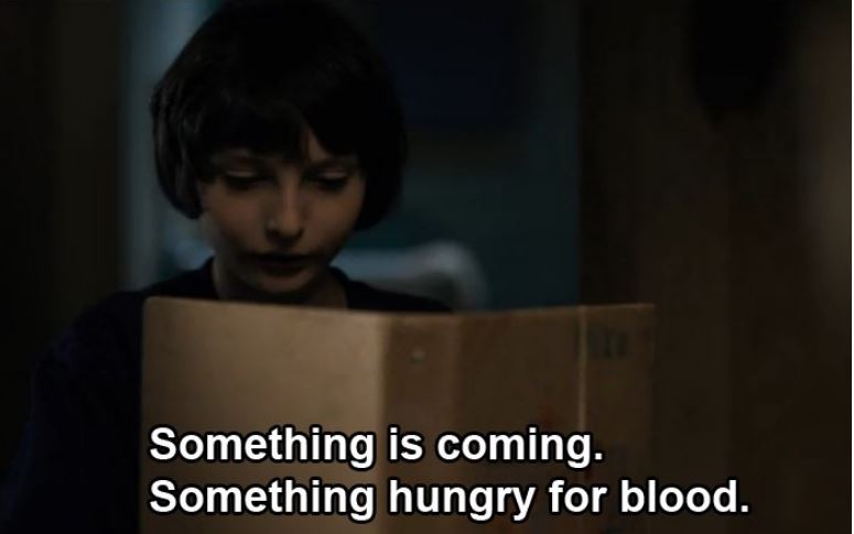 Mike's first lines of the series