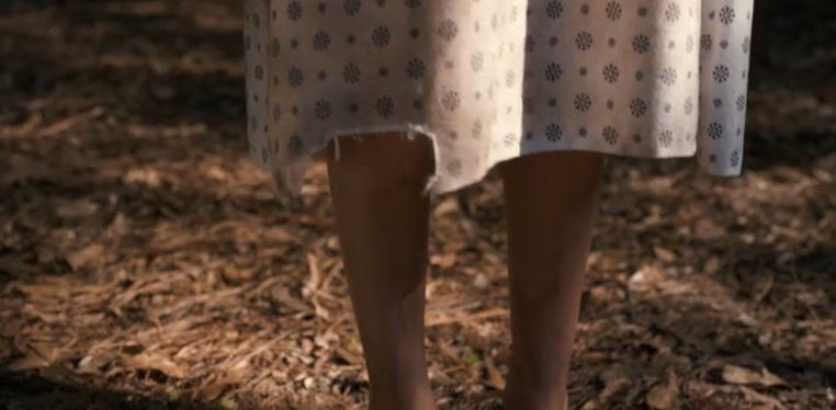 What's important here is that we pan up from her feet