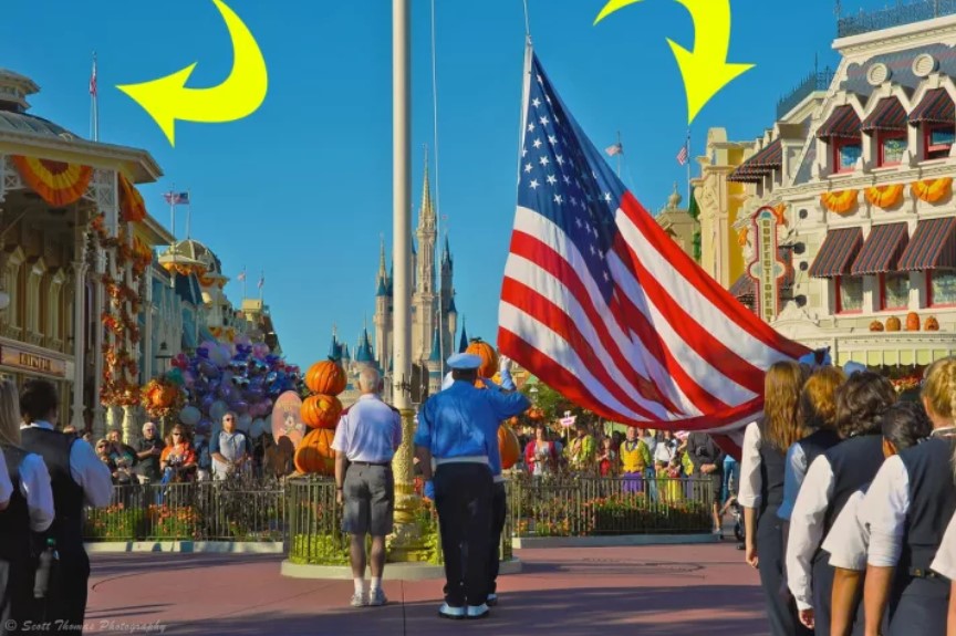 Most Of The Flags On Main Street USA Aren't Actually Real Flags