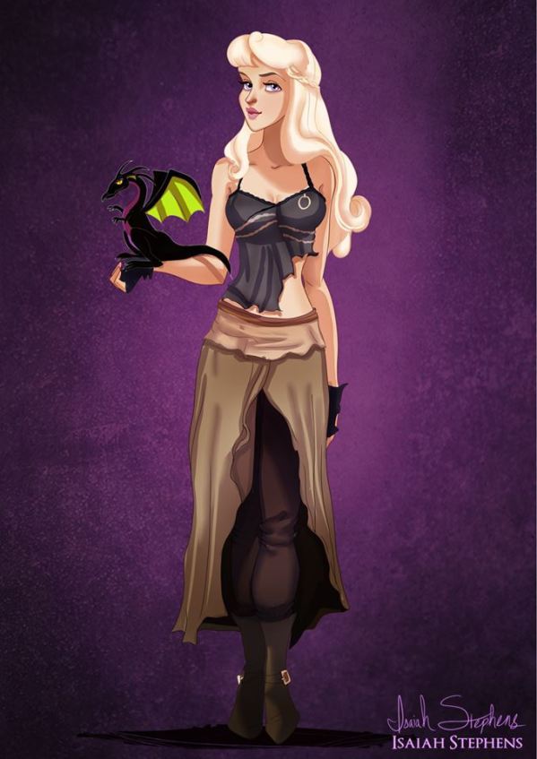 Sleeping Beauty as Danaerys Targaryen