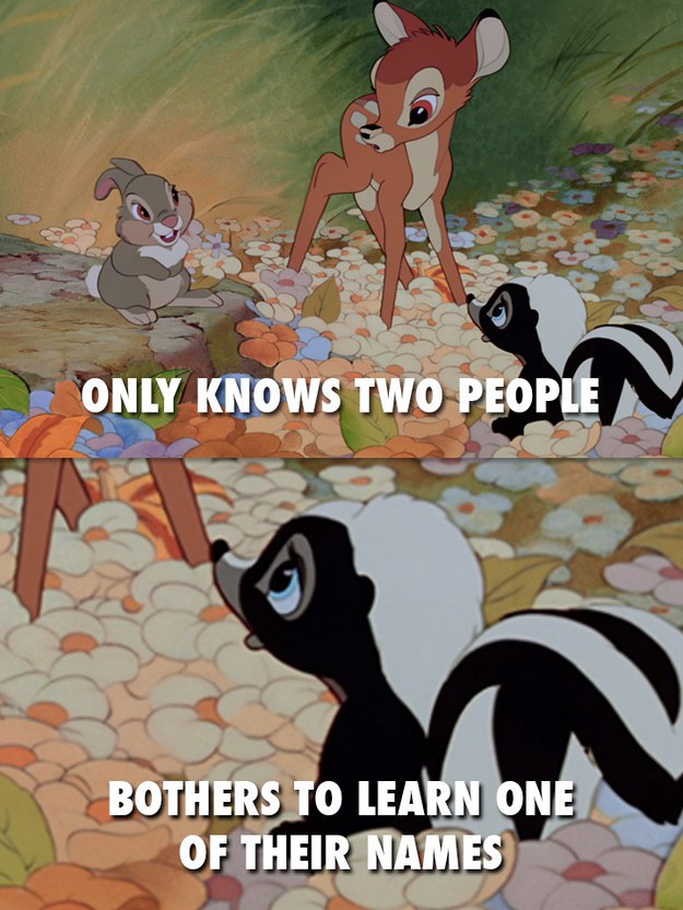 Bambi doesn't seem to be very good at remembering names or even a single name
