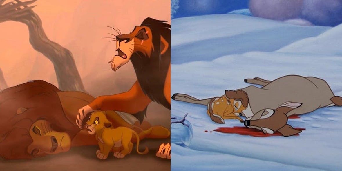 When Mufasa And Bambi's Mother Die
