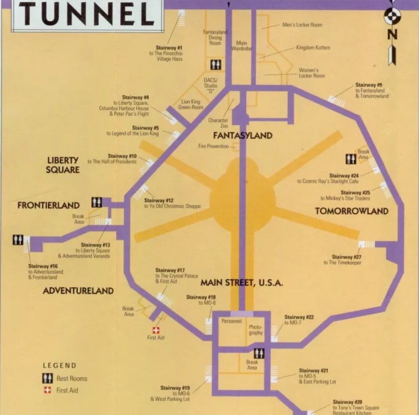 Most Disney Parks Have Underground Tunnels For Maintenance