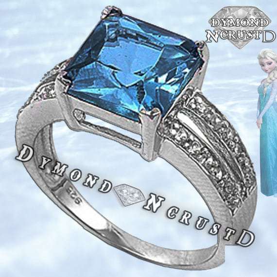 This Icy Stone Encrusted Elsa Inspired Ring