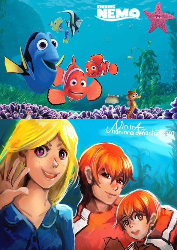 Dory, Marlin, And Nemo