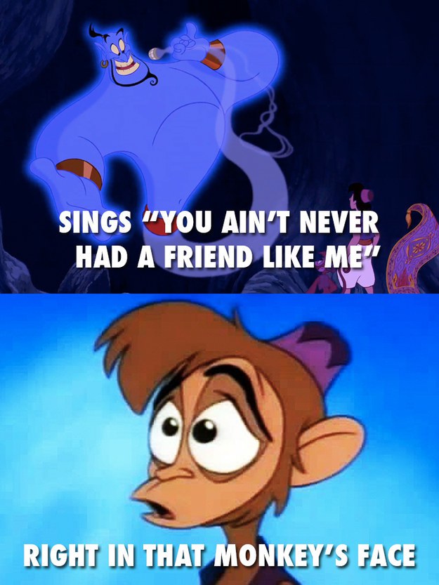 So apparently genie was dick to other people's feelings
