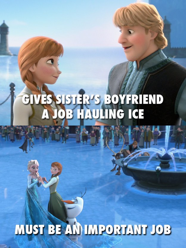 Because its not like she can create ice at a moments notice