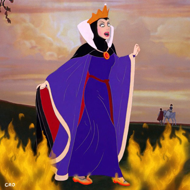 To put it simply, The Evil Queen is on fire