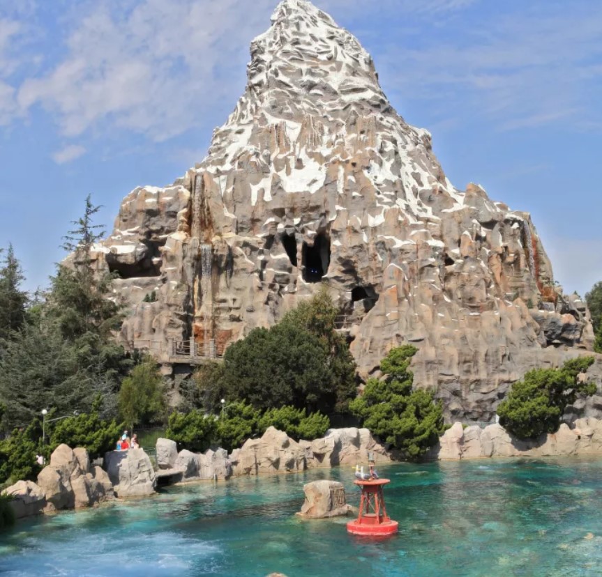 The Matterhorn Mountain Actually Has A Basket Ball Court Near The Top Where Employees Can Unwind