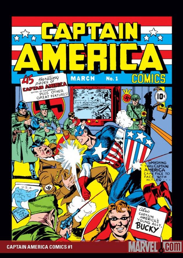 Captain America uses a round shield to avoid a claim