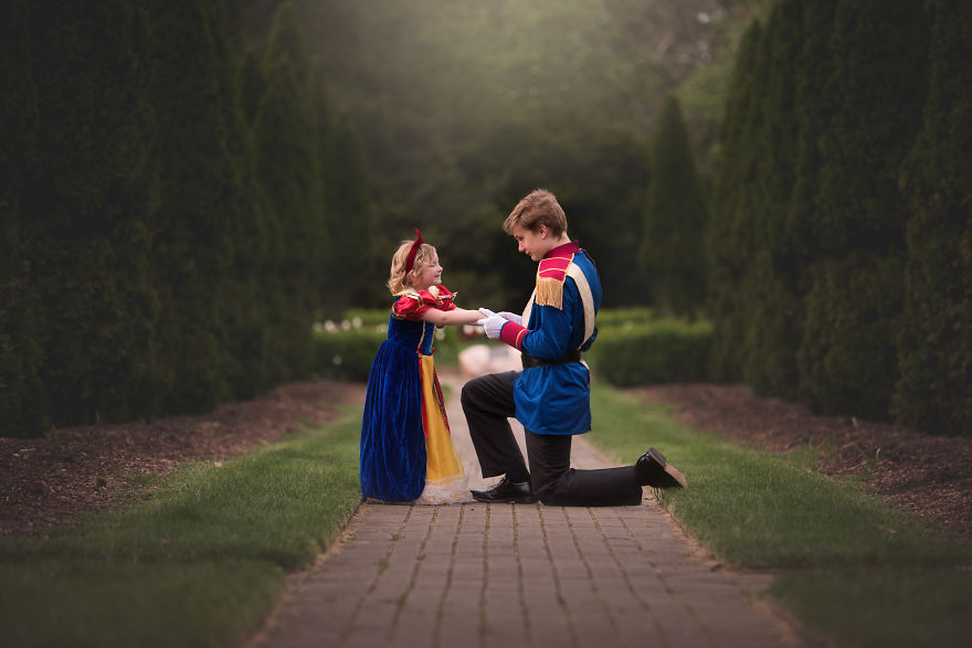 Anthony Wanted To Dress Up As Disney Characters As They Had Just Celebrated Belle's Birthday