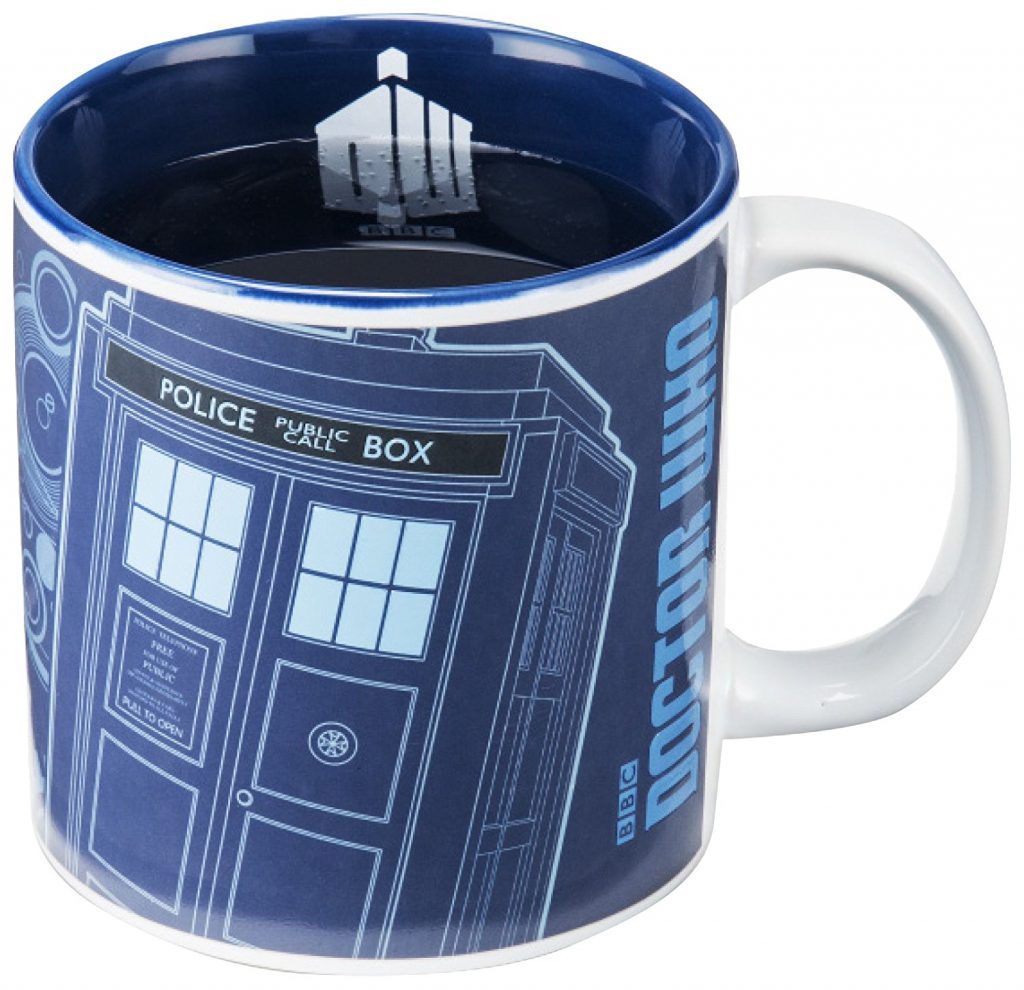 And why not a cup of Doctor Who? which reacts with the heat
