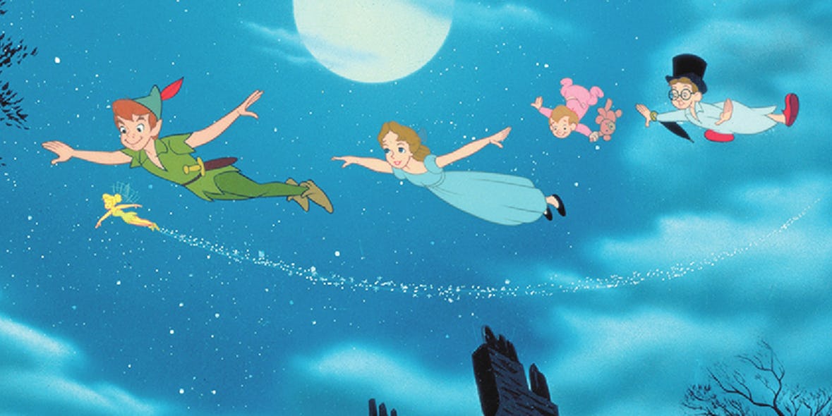 Peter Pan is a figment of Wendy's imagination