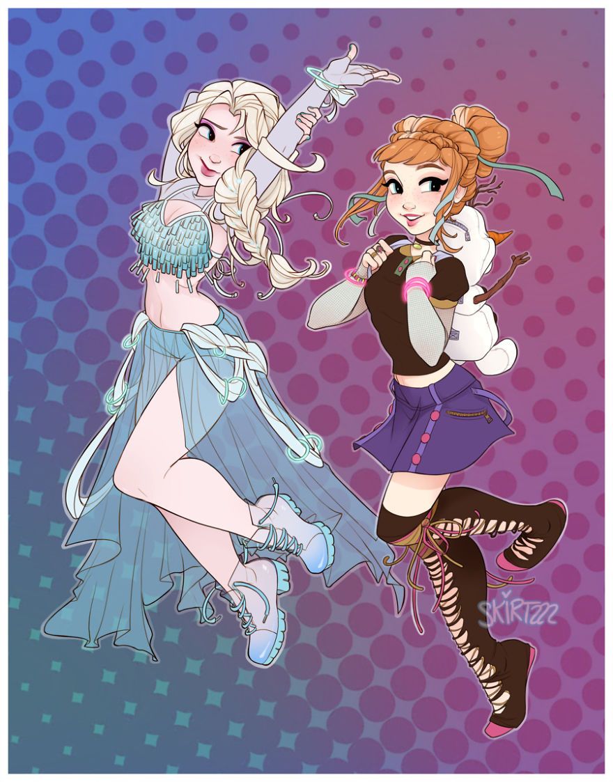 Ravers Elsa and Anna