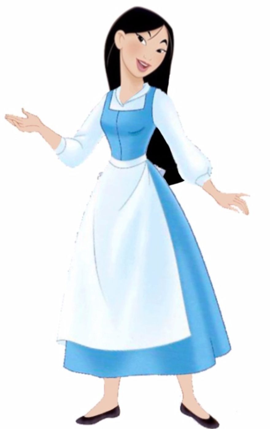 Mulan in Belle’s Dress