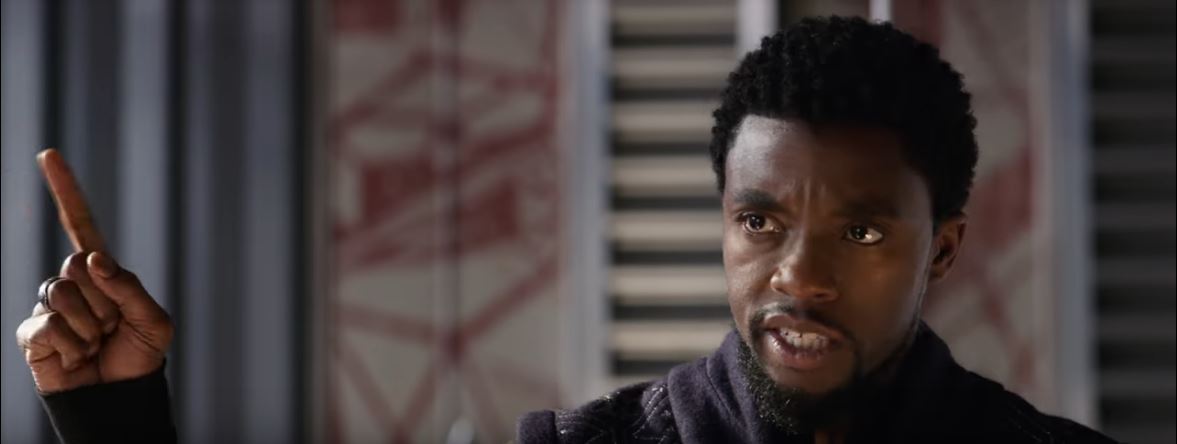 T'Challa Rallying His Troops And Pointing to One Man in Particular