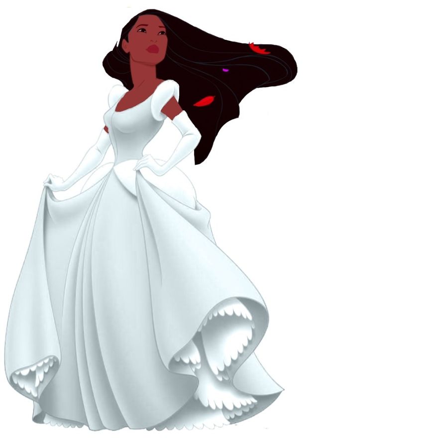 Pocahontas in Cinderella’s Dress