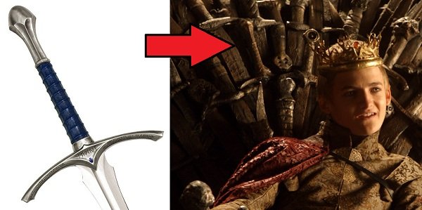 Gandalf's Sword is Hidden in The Iron Throne