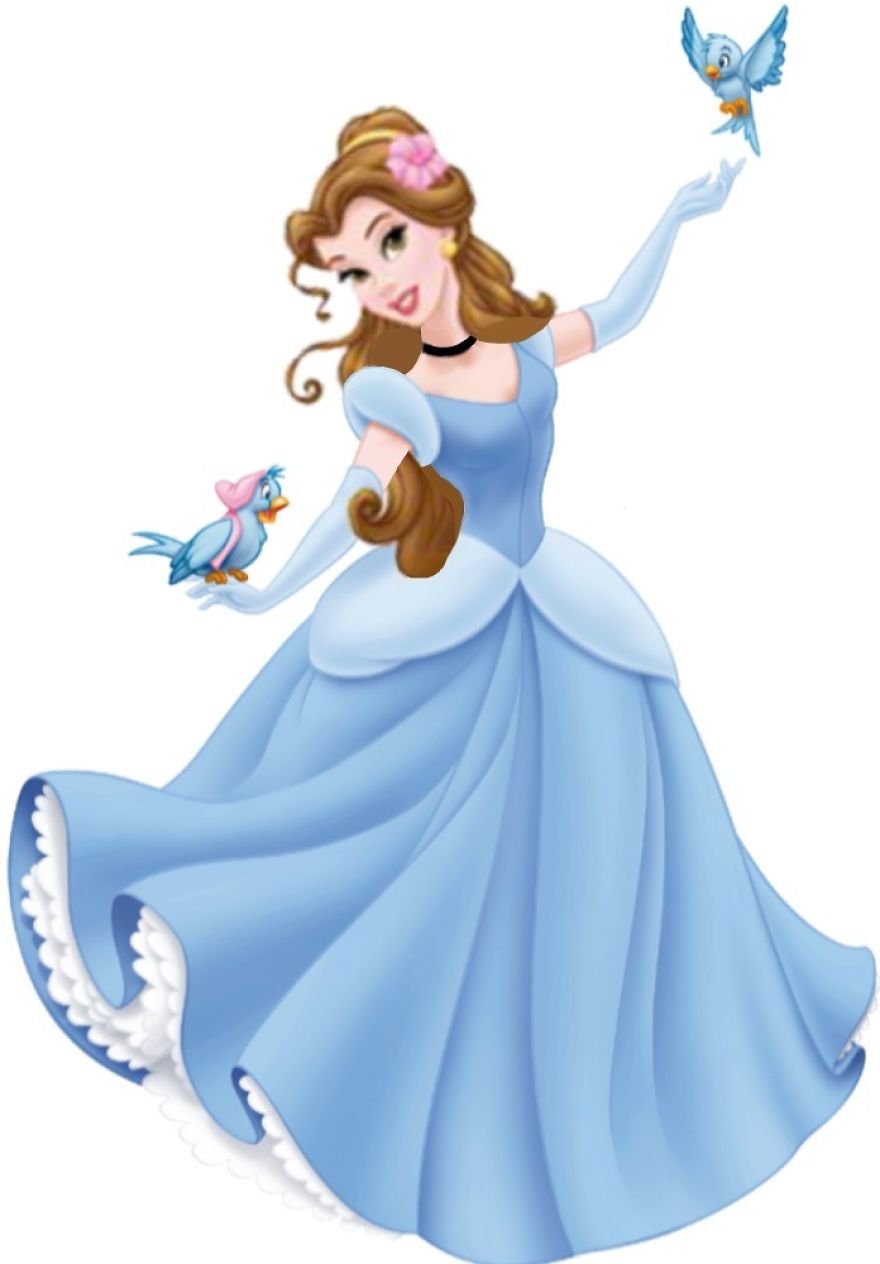 Belle in Cinderella’s Dress