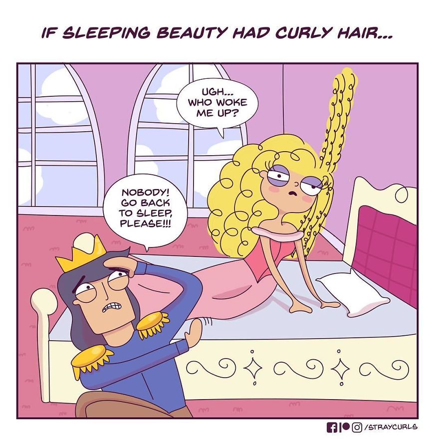 This story would go in a different direction if she had curly hair