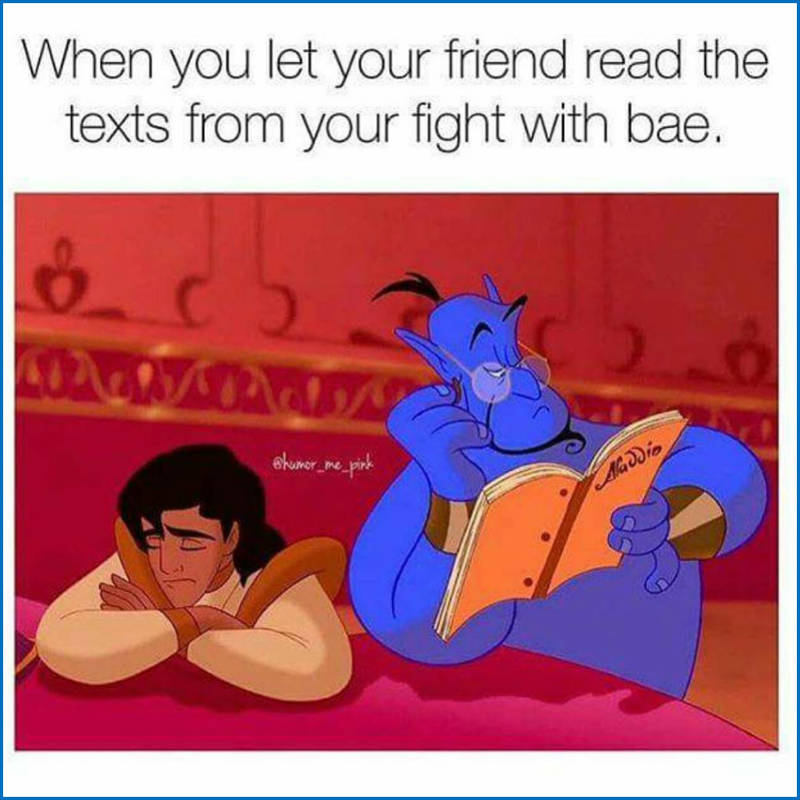 You should never have texted her that