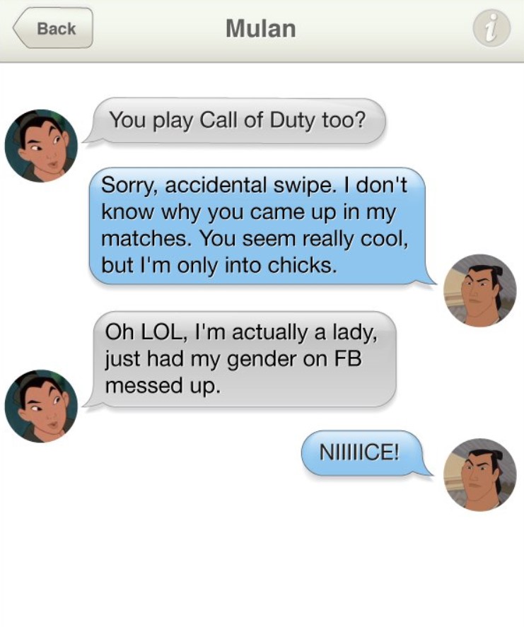 Personally, I wouldn't laugh about it