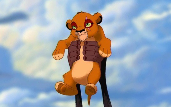 Simba is actually scars child