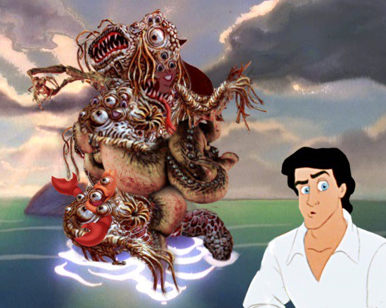 Ariel is a hideous sea monster
