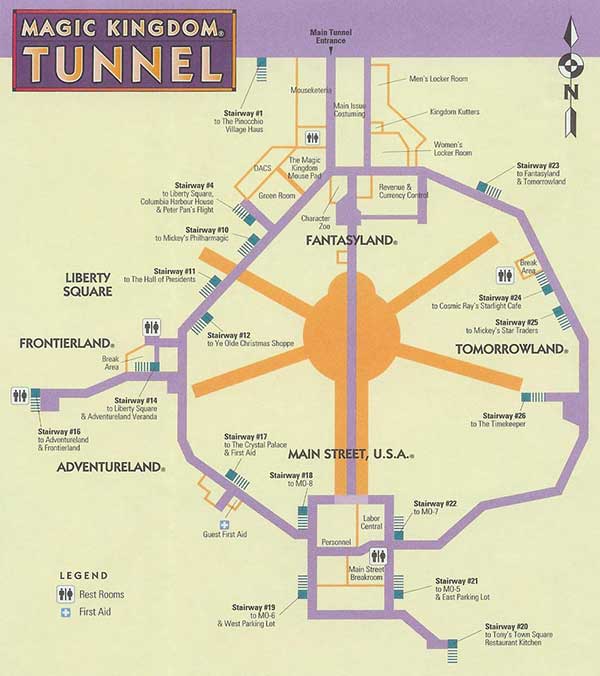The tunnels are large enough for vehicles to pass through
