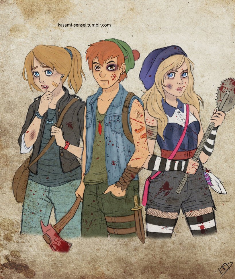 Wendy, Peter Pan And Alice