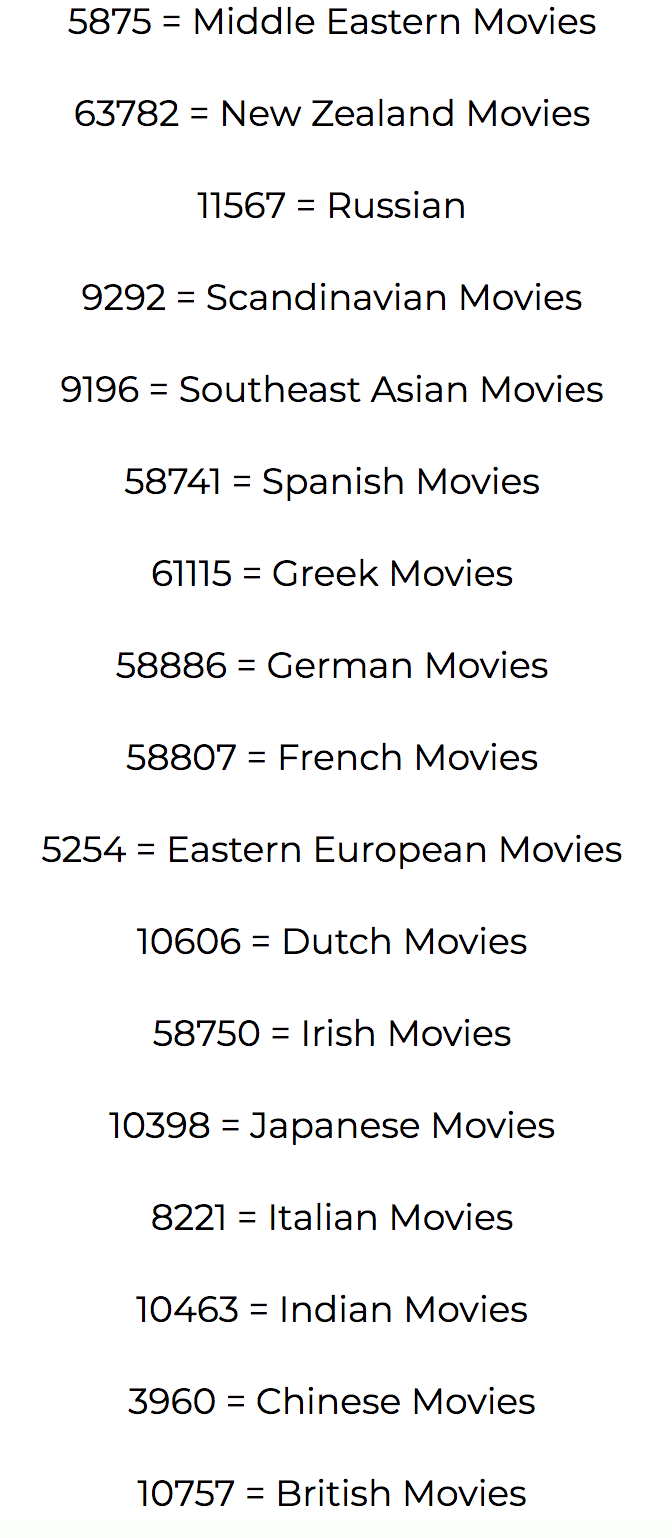 Foreign Films