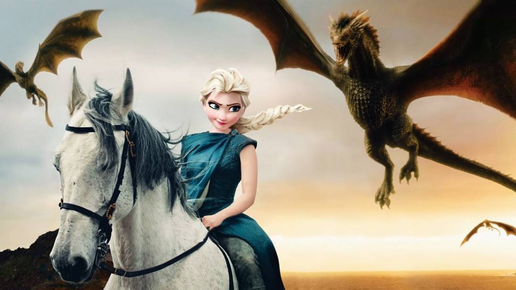 Elsa as Daenerys Targaryen