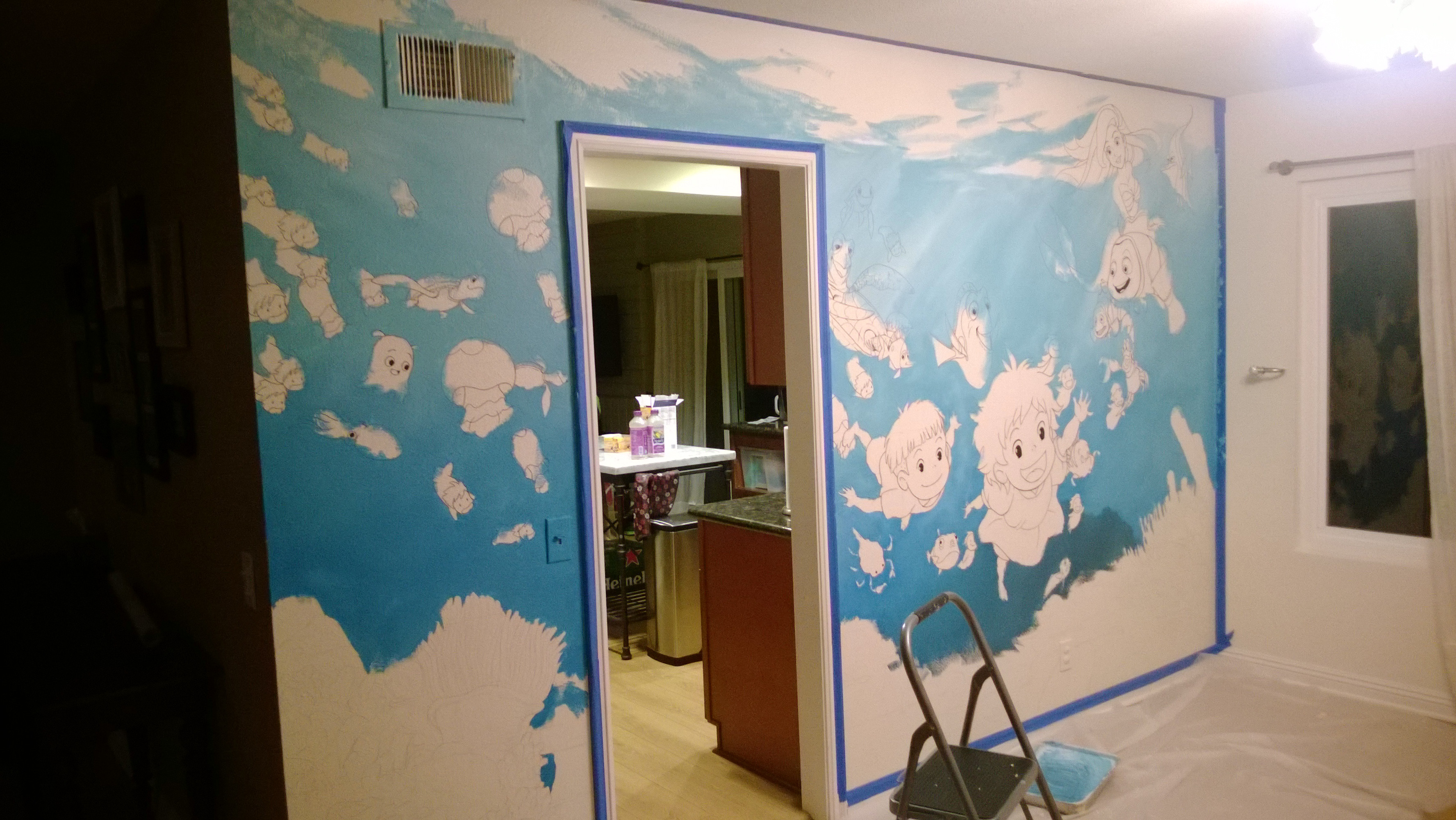 The Water Gets Painted First