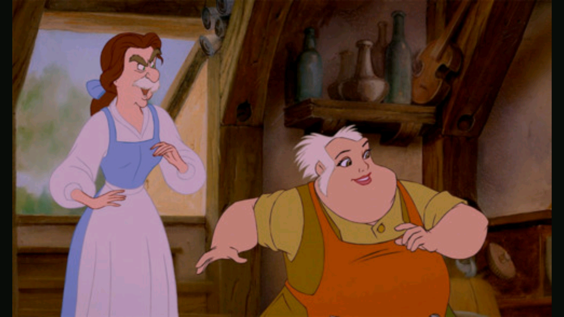 Maurice and Belle Swap Results in an Epic Mustache