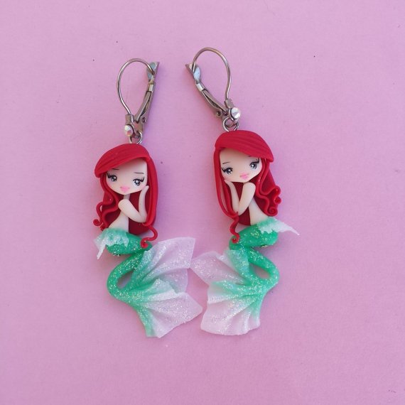 Ariel Fimo Earrings