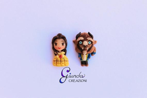 Beauty and the Beast Lobe Earrings