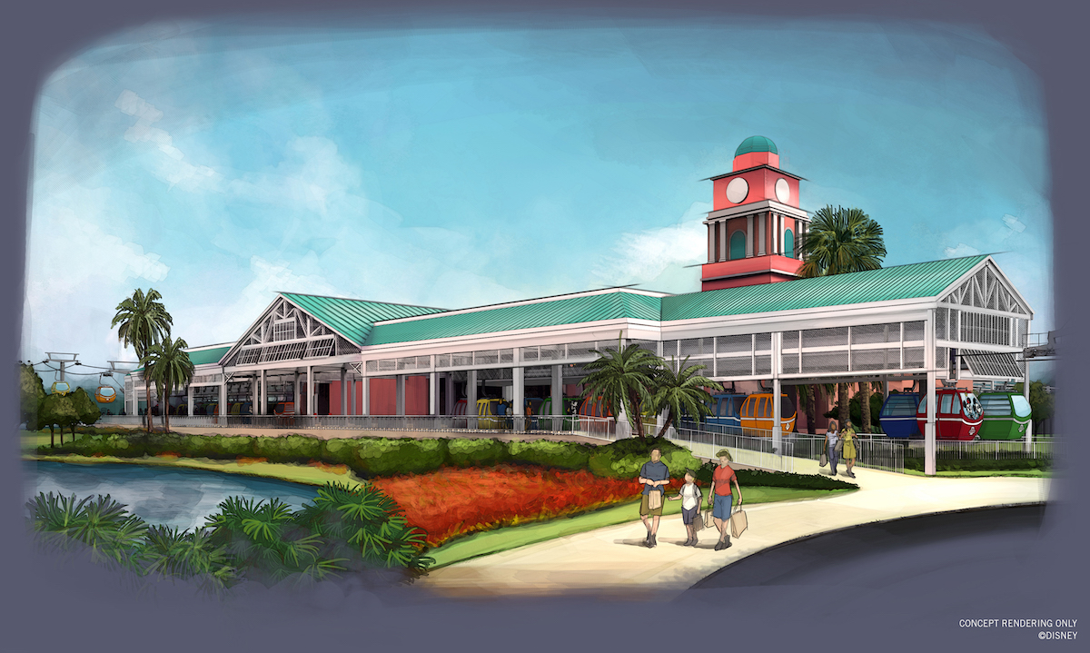 The Disney's Caribbean beach resort station