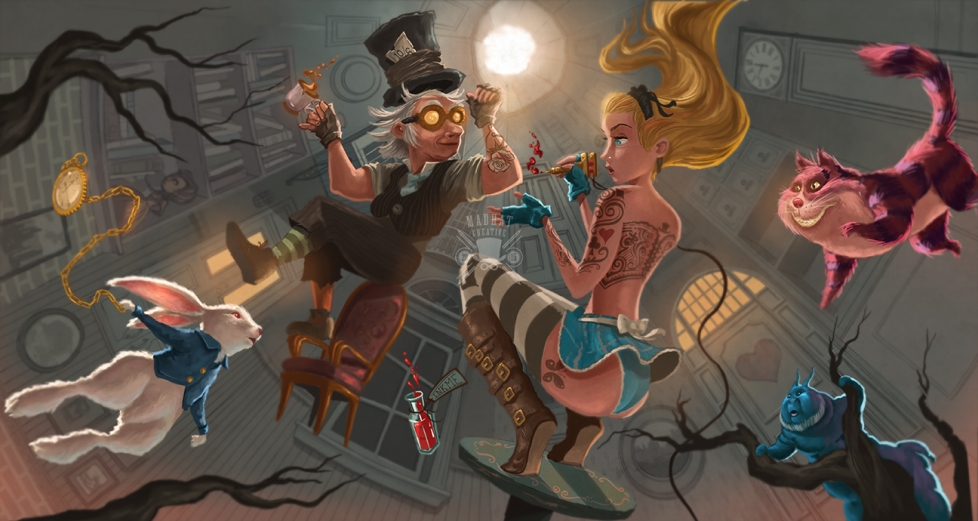 Not to point the obvious, but where is Alice's shirt