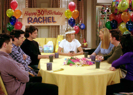 The fact that Rachel was the last one to turn 30